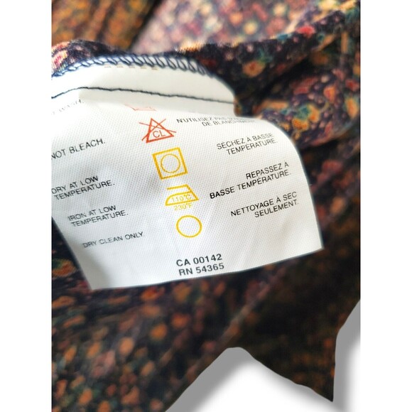 Vintage Collections Internationale Floral Print Open Front Layer Blouse Sz 2X - Picture 10 of 14